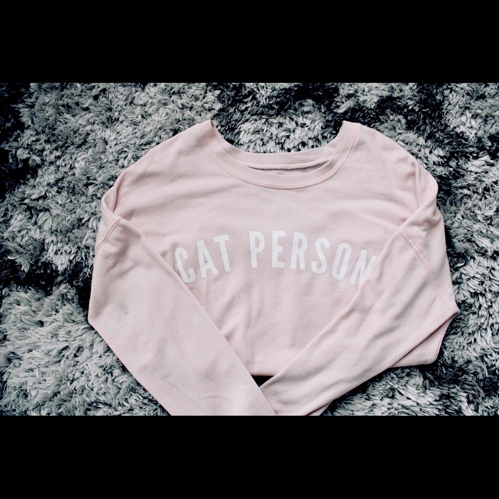 “Cat person” sweatshirt